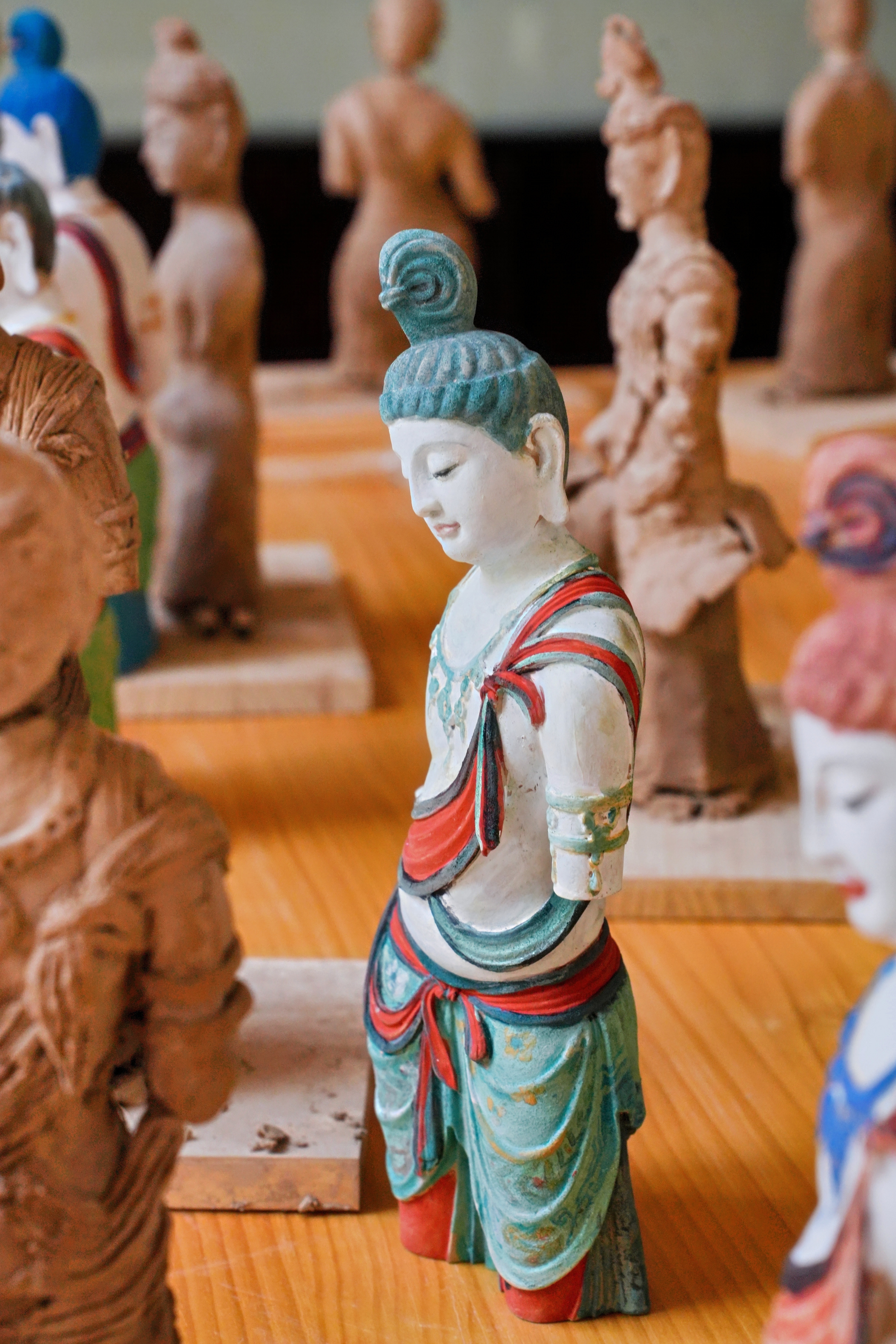 Bodhisattva Sculpture Detail